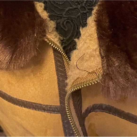 Rugged Yellowstone Barn Farm Homestead Faux Suede Fleece Heavy Warm Lake Coat 2X - Picture 11 of 12